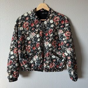 Floral Women's Bomber Jacket Zara XS